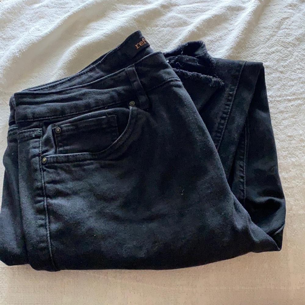 Black ripped jeans